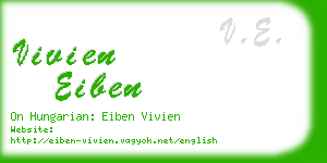 vivien eiben business card